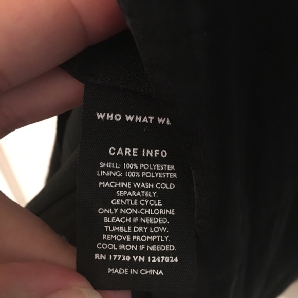 Who What Wear | Black Ruffle Strap Tie Waist Dress - Picture 7 of 8